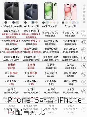 iPhone15配置-iPhone15配置对比