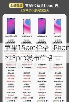 苹果15pro价格-iPhone15pro发布价格