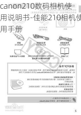 canon210数码相机使用说明书-佳能210相机使用手册