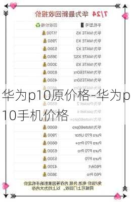 华为p10原价格-华为p10手机价格