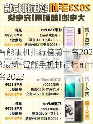 智能手机排行榜前十名2023最新-智能手机排行榜前十名2023