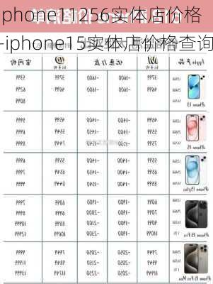 iphone11256实体店价格-iphone15实体店价格查询