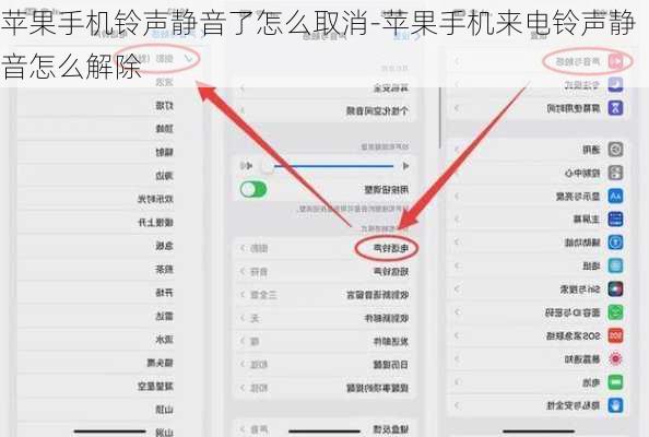 苹果手机铃声静音了怎么取消-苹果手机来电铃声静音怎么解除