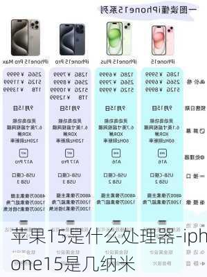 苹果15是什么处理器-iphone15是几纳米