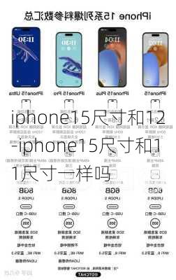 iphone15尺寸和12-iphone15尺寸和11尺寸一样吗