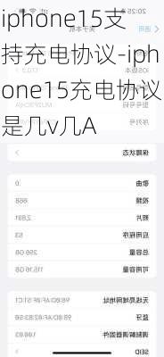 iphone15支持充电协议-iphone15充电协议是几v几A